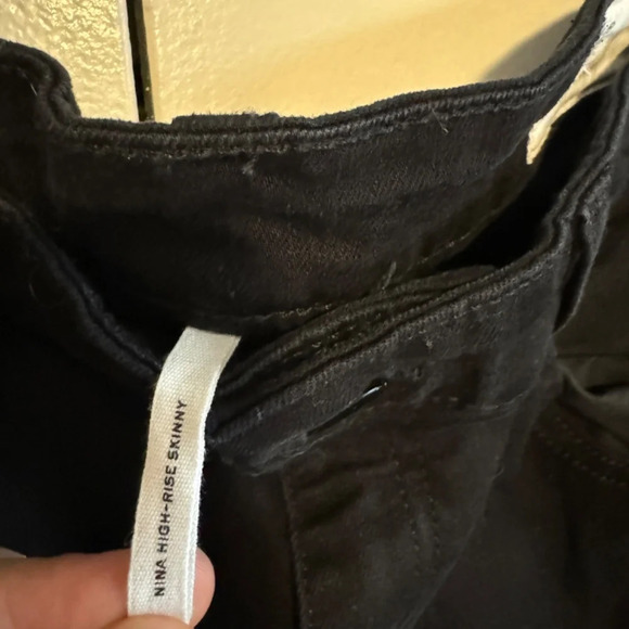 Rag & Bone Women’s Nina High-Rise Skinny Jeans Black Size 33 - Picture 5 of 8